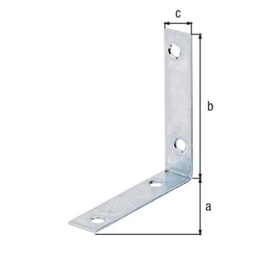 Stuhlwinkel L.75x75mm B.16mm S.1,75mm STA sdmverz.Loch-D.5,5mm GAH | 50 Stück