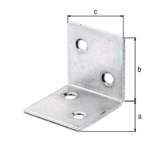 Breitwinkel Maß a 30mm Schenkel-L.30mm sdmverz.gleichschenklig GAH | 100 Stück