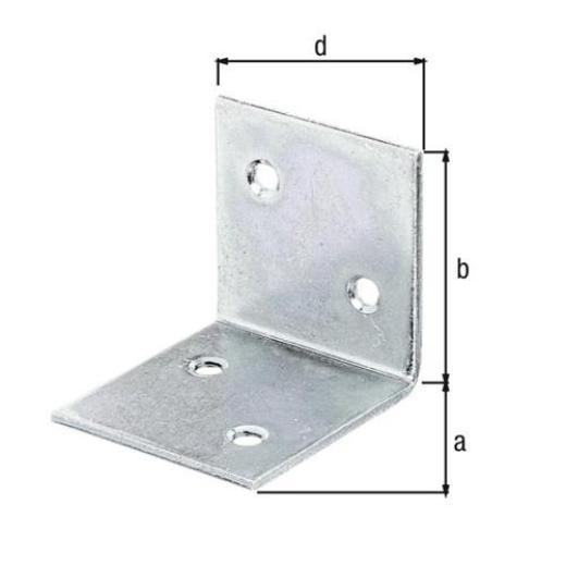 Breitwinkel Maß a 40mm Schenkel-L.40mm sdmverz.gleichschenklig GAH | 50 Stück