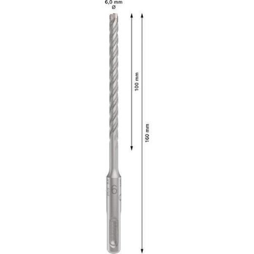 Hammerbohrer PRO SDS plus-5X D.6,0mm Arbeits-L.100mm L.160mm SDS plus Hammerbohrer PRO SDS plus-5X D.6,0mm Arbeits-L.100mm L.160mm SDS plus