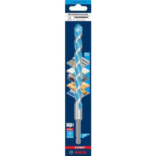 Steinbohrer Expert MultiConstruction HEX-9 - Ø 14 mm - Arbeits-L. 150 mm - Gesamt-L. 200 mm