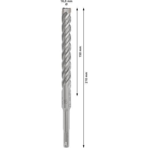 Hammerbohrer PRO SDS plus-5X D.16,0mm Arbeits-L.150mm L.210mm SDS plus 1 St. Hammerbohrer PRO SDS plus-5X D.16,0mm Arbeits-L.150mm L.210mm SDS plus 1 St.