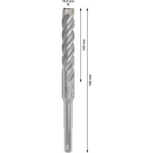 Hammerbohrer PRO SDS plus-5X D.15,0mm Arbeits-L.100mm L.160mm SDS plus 1 St. Hammerbohrer PRO SDS plus-5X D.15,0mm Arbeits-L.100mm L.160mm SDS plus 1 St.