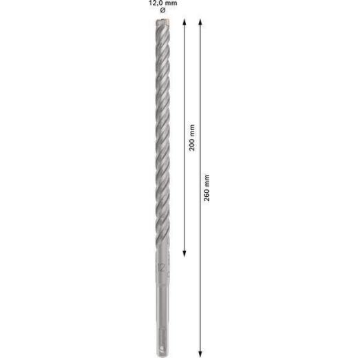 Hammerbohrer PRO SDS plus-5X D.12,0mm Arbeits-L.200mm L.260mm SDS plus 1 St. Hammerbohrer PRO SDS plus-5X D.12,0mm Arbeits-L.200mm L.260mm SDS plus 1 St.