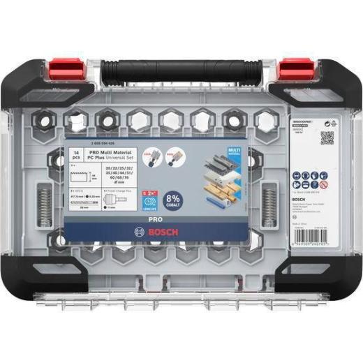 Lochsägen-Set PRO Multi Material PC Plus 14-tlg.20-76mm Schnitt-T.44mm