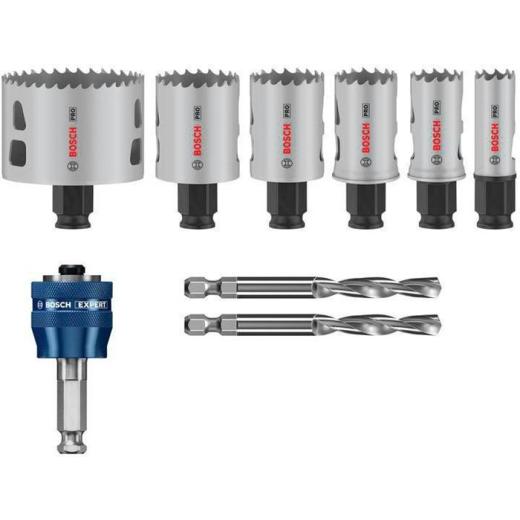 Lochsägen-Set PRO Multi Material PC Plus 9-tlg.19,25,30,35,40,68mm