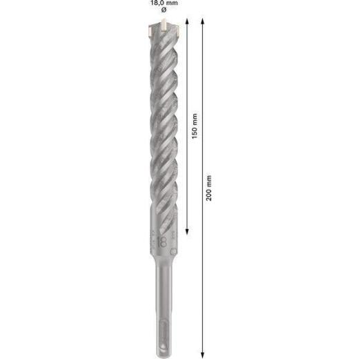Hammerbohrer PRO SDS plus-5X D.18,0mm Arbeits-L.150mm L.200mm SDS plus 1 St. Hammerbohrer PRO SDS plus-5X D.18,0mm Arbeits-L.150mm L.200mm SDS plus 1 St.