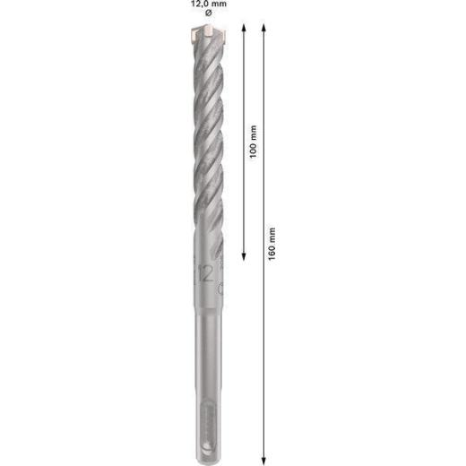 Hammerbohrer PRO SDS plus-5X D.12,0mm Arbeits-L.100mm L.160mm SDS plus 1 St. Hammerbohrer PRO SDS plus-5X D.12,0mm Arbeits-L.100mm L.160mm SDS plus 1 St.