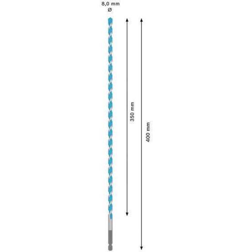 Steinbohrer Expert MultiConstruction HEX-9 - Ø 8 mm - Arbeits-L. 350 mm - Gesamt-L. 400 mm