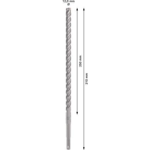 Hammerbohrer PRO SDS plus-5X D.12,0mm Arbeits-L.250mm L.310mm SDS plus 1 St. Hammerbohrer PRO SDS plus-5X D.12,0mm Arbeits-L.250mm L.310mm SDS plus 1 St.