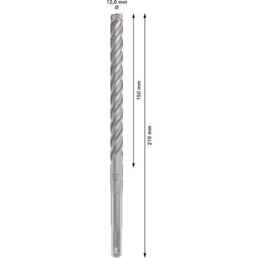 Hammerbohrer PRO SDS plus-5X D.12,0mm Arbeits-L.150mm L.210mm SDS plus 1 St. Hammerbohrer PRO SDS plus-5X D.12,0mm Arbeits-L.150mm L.210mm SDS plus 1 St.