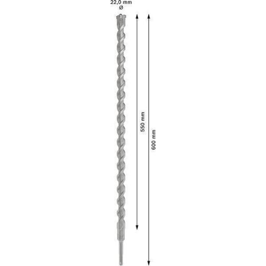 Hammerbohrer PRO SDS plus-5X D.22,0mm Arbeits-L.550mm L.600mm SDS plus 1 St. Hammerbohrer PRO SDS plus-5X D.22,0mm Arbeits-L.550mm L.600mm SDS plus 1 St.