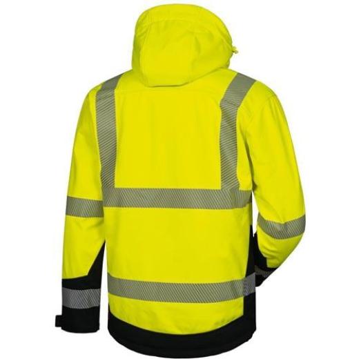 Warnschutz-Softshelljacke Melvin Gr.M gelb/schwarz ELYSEE