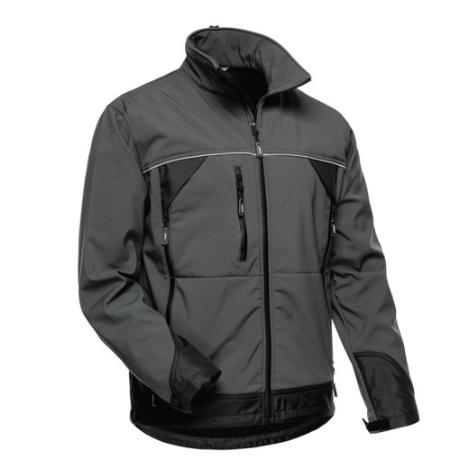 Softshelljacke BETA Gr.XXXL grau/schwarz ELYSEE