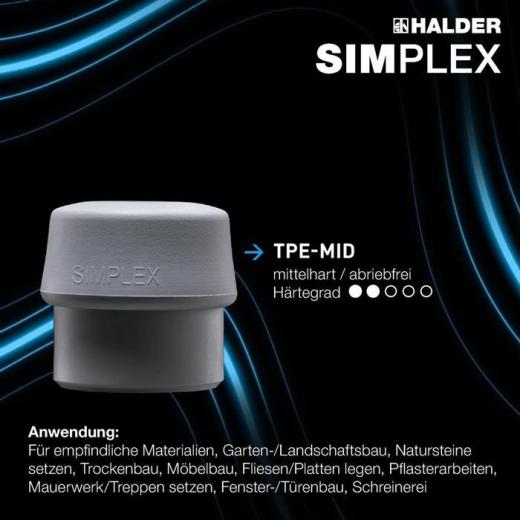 Schonhammer SIMPLEX L.405mm Kopf-D.60mm weich/mittelhart HO