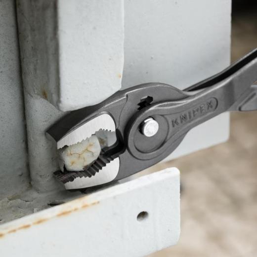 Frontgreifzange TwinGrip Länge 250mm Ku. überzogen grau atramentiert KNIPEX Frontgreifzange TwinGrip Länge 250mm Ku. überzogen grau atramentiert KNIPEX