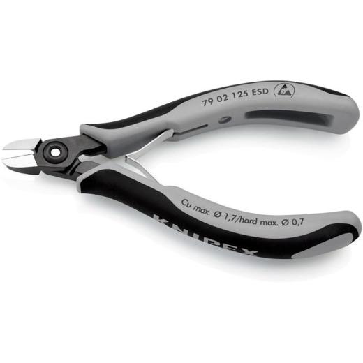 Präzisions-Elektronik-Seitenschneider L.125mm Form 0 Facette ja,sehr kl. ESD