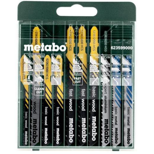 Stichsägeblattsortiment SP 10teilig f.Holz/Metall/Kunststoffe Metabo