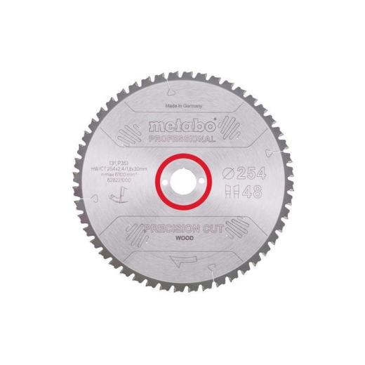 Kreissägeblatt precision cut wood professional D254xB2,4xBohrung30mm 48Z. WZ
