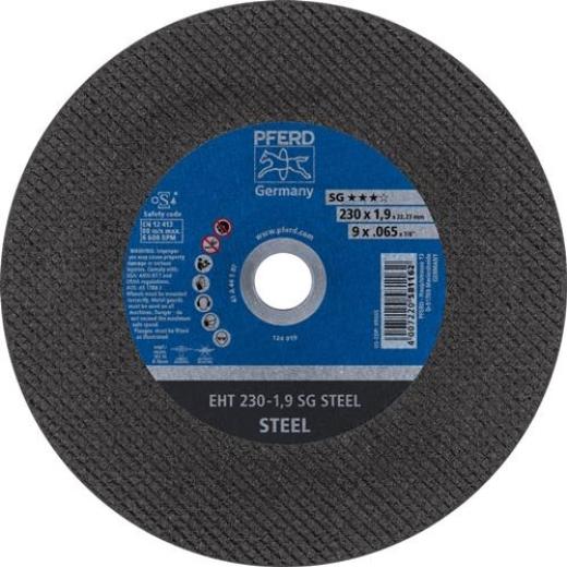 Trennscheibe SG STEEL D230x1,9mm ger.STA Bohr.22,23mm PFERD | 25 Stück