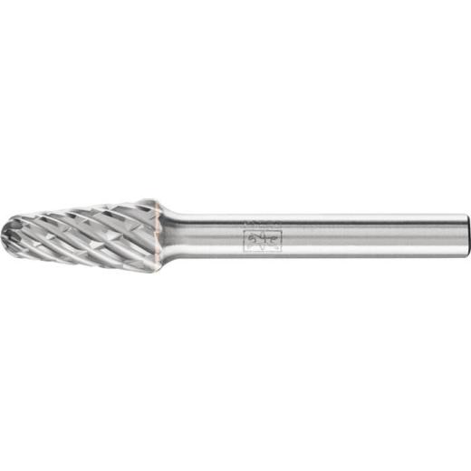 Frässtift KEL D.10mm Kopf-L.20mm Schaft-D.6mm HM Verz.STEEL PFERD