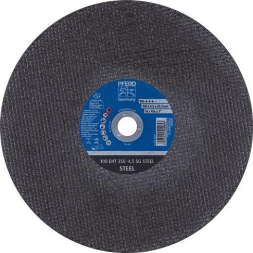 Trennscheibe 100 SG STEEL D350x4,5mm ger.Bohr.25,4mm PFERD | 10 Stück