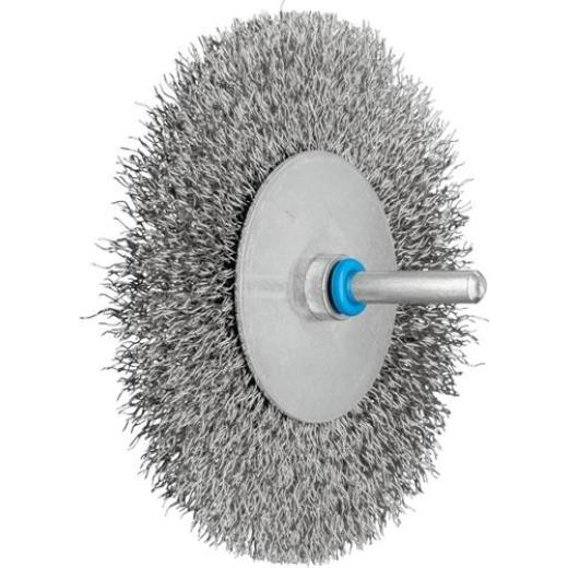 Rundbürste RBU 10010/6 INOX0,30 D.100mm 6mm Drahtstärke 0,3mm VA 10mm 12000min-¹