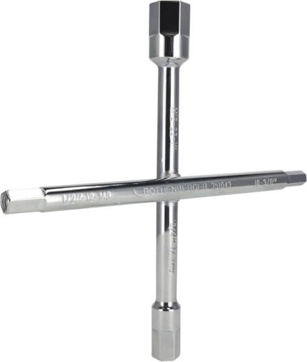Sanitärkreuzschlüssel 220x220mm 10-Fach-Funktion ROTHENBERGER