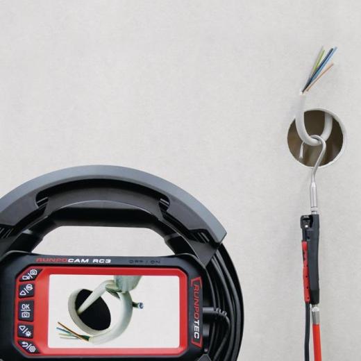 Rohrkamera RC 3 Kabel-L.15+30m Kamerakopf-D.13mm RUNPOTEC