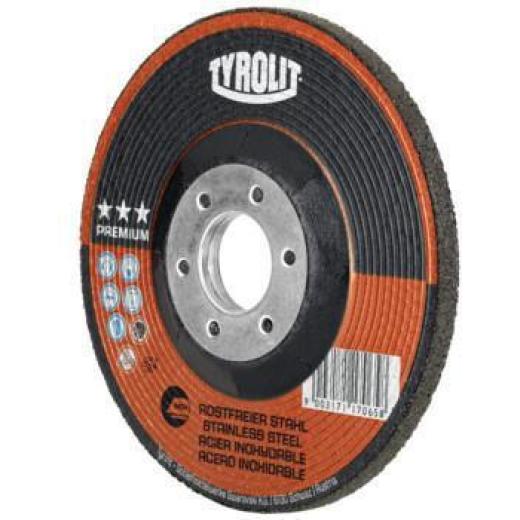 Schruppscheibe PREMIUM D125xS4mmKörnung 30 gekr.Bohr.22,23mm TYROLIT | 10 Stück