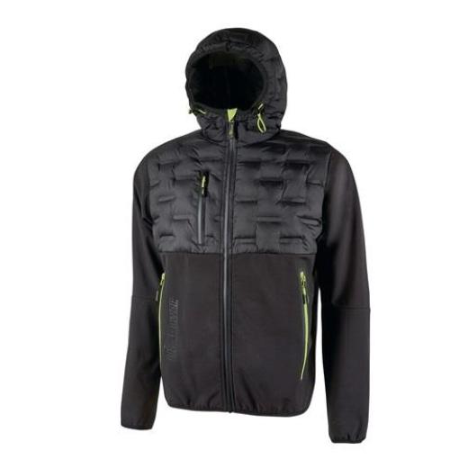 Hybrid-Softshelljacke Spock Gr.L Black Carbon U.POWER