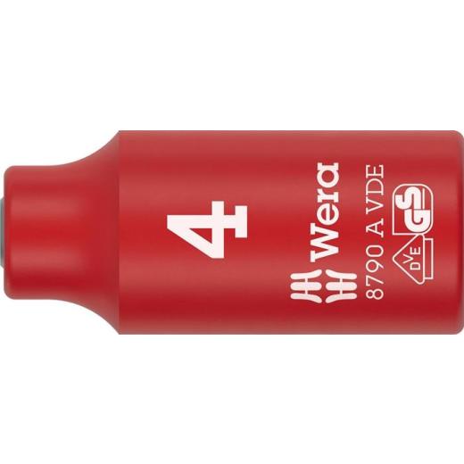 Steckschlüsseleinsatz 8790 A VDE 1/4 Zoll SW 4mm L.41mm WERA