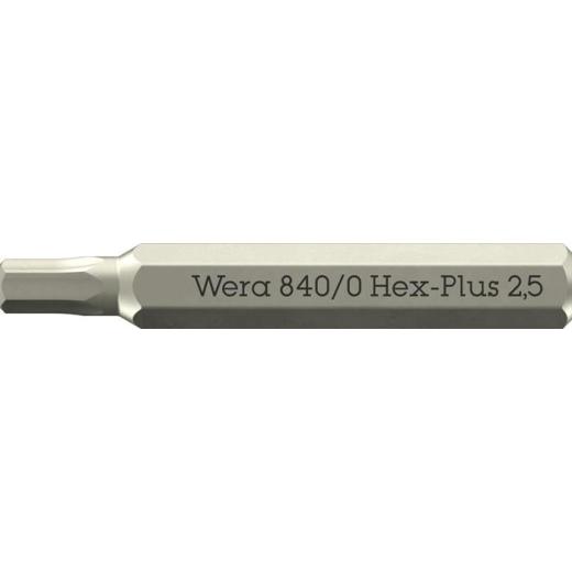 Bit 840/0 Micro 2,5mm L.30mm WERA | 10 Stück
