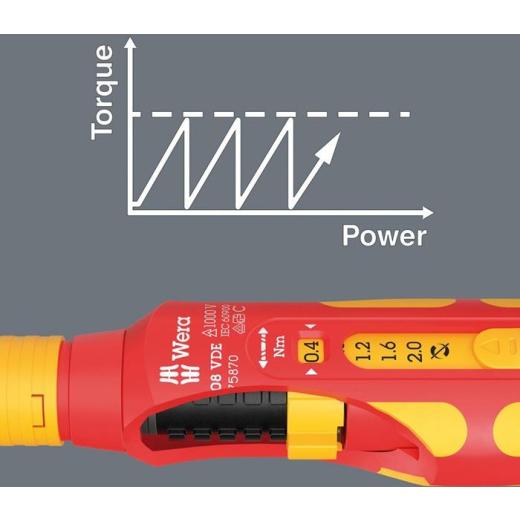 Drehmomentschraubendreher 7508 VDE Kraftform Safe-Torque Speed 9mm WERA