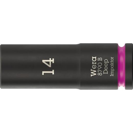 Steckschlüsseleinsatz 8790 B Impaktor Deep 3/8 Zoll 14mm L.63mm WERA