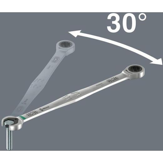 Maulringratschenschlüssel 6007 Joker SW 17mm L.304,5mm WERA