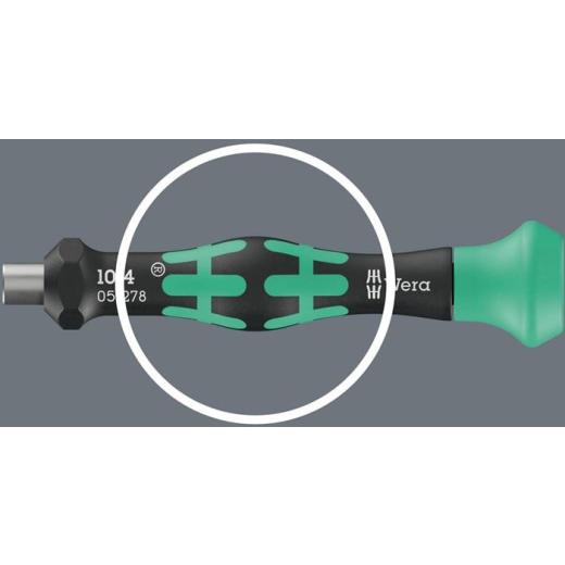 Bithandhalter 1014 Kraftform Micro Gesamt-| Länge 80 mm | WERA