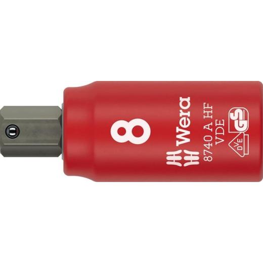 Steckschlüsseleinsatz 8740 A VDE HF 1/4 Zoll SW 8mm L.47mm WERA