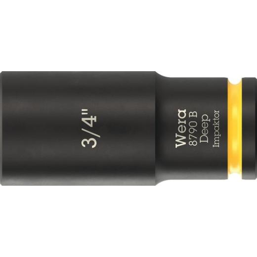 Steckschlüsseleinsatz 8790 B Impaktor Deep 3/8 Zoll 3/4 Zoll L.63mm WERA