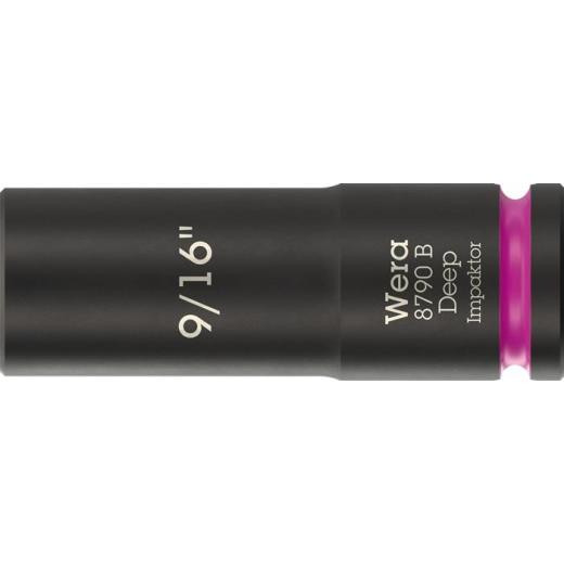 Steckschlüsseleinsatz 8790 B Impaktor Deep 3/8 Zoll 9/16 Zoll L.63mm WERA