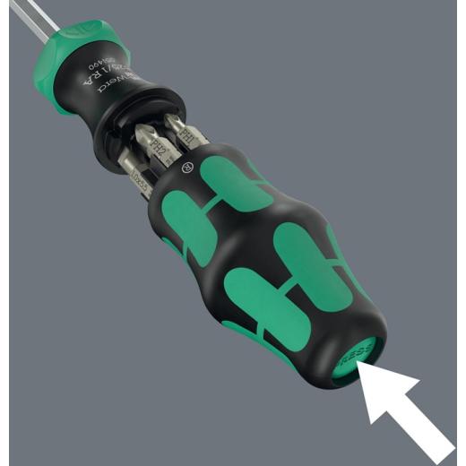 Magazinbithalter KK27 RA 2 6-tlg.Schlitz WERA