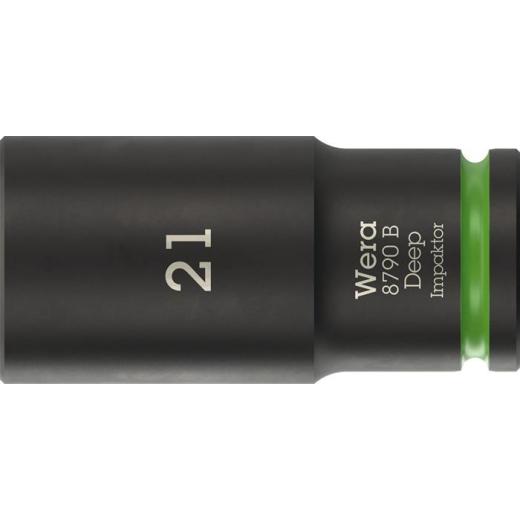 Steckschlüsseleinsatz 8790 B Impaktor Deep 3/8 Zoll 21mm L.63mm WERA