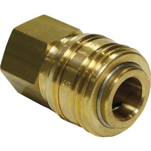 Schnellver.Kup m.IG MessingNBR Gew.1/4 Zoll Durchfluss(Luft) 1000