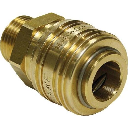 Schnellver.Kup m.AG MessingNBR Gew.1/2 Zoll Durchfluss(Luft) 775