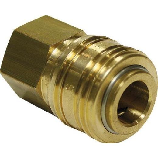 Schnellver.Kup m.IG MessingNBR Gew.1/2 Zoll Durchfluss(Luft) 775