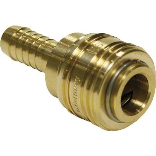 Schnellver.Kup m.Tülle MessingNBR Schlauchweite 6mm Durchfluss(Luft) 1000