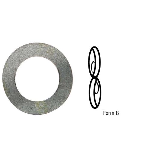 Federscheiben, gewellt DIN 137 | Stahl mechanisch verzinkt | B 4 mm | 100 Stück