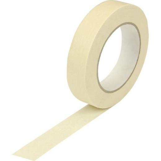 Kreppband Breite 25mm Länge 50m Stärke 125µ chamois flachkrepp TRANSPAK | 36 Stück