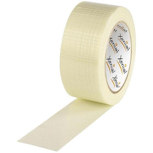 Filamentklebeband m.Längs-/Querfaden Breite 50mm L.50m S.125µ transparent XENIAL | 18 Stück