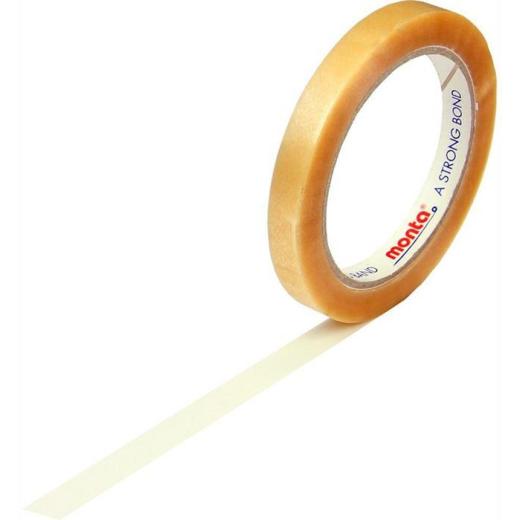 Klebeband monta 220 Breite 12mm Länge 66m S.54µ PVC transparent leise TRANSPAK | 12 Stück